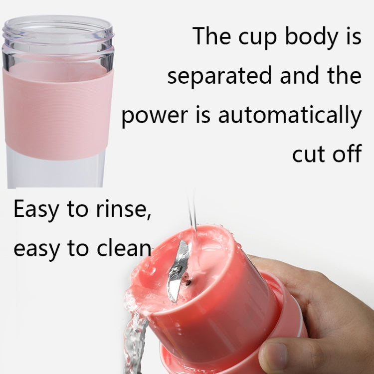 FS1300 Mini Juicer Home Portable Cooking Machine Student Juice Cup Juicer, Colour: Cherry Blossom Four  Blade - Home & Garden by buy2fix | Online Shopping UK | buy2fix