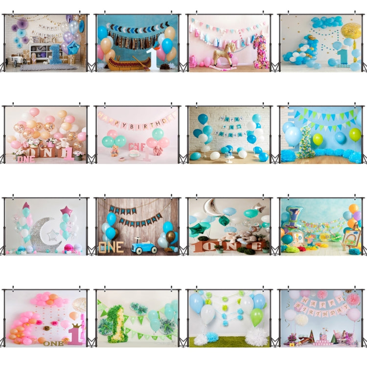 2.1m x 1.5m One Year Old Birthday Photography Background Cloth Birthday Party Decoration Photo Background(586) - Camera Accessories by buy2fix | Online Shopping UK | buy2fix