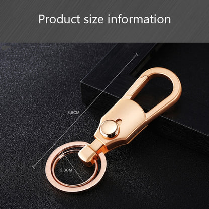 JOBON ZB-098 Car Keychain Men Waist Holding Key Pendant Ring(Black Nickel) - Key Rings by JOBON | Online Shopping UK | buy2fix