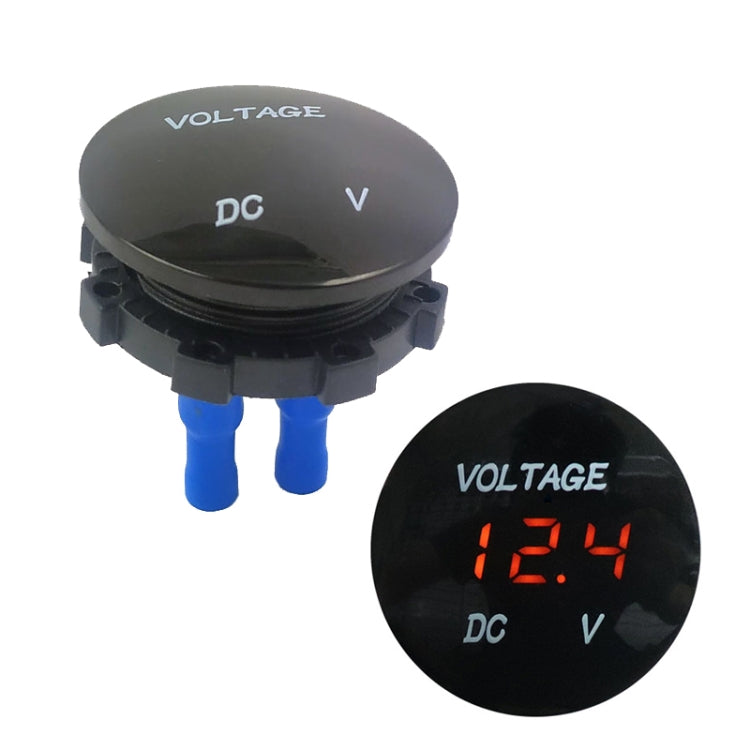 DC12-24V Automotive Battery DC Digital Display Voltage Meter Modified Measuring Instrument(Orange Light) - In Car by buy2fix | Online Shopping UK | buy2fix