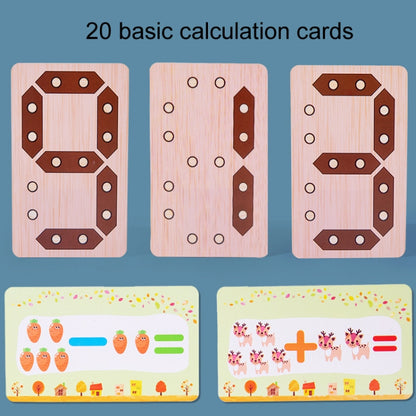 Addition and Subtraction Learning Blocks Early Education Puzzle Enlightenment Building Board(Numbers 0-9) - Math Toys by buy2fix | Online Shopping UK | buy2fix