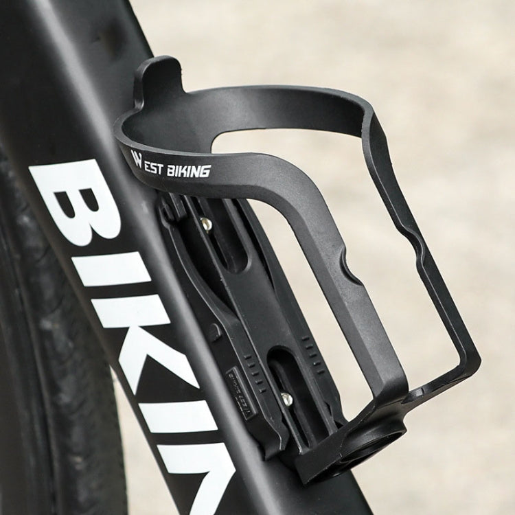 WEST BIKING YP0704032 Bicycle Bottle Frame Multi-Function Tire Rod Water Cup Holder(Black) - Holders by WEST BIKING | Online Shopping UK | buy2fix