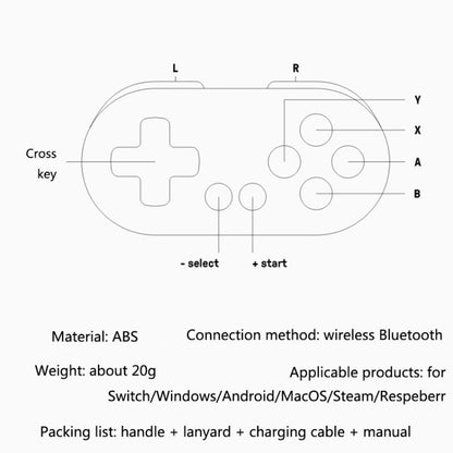 8Bitdo Zero2 Wireless Bluetooth Mini Handle For Switch / Windows / Android / MacOS / Steam / Respeberr(Pink) - Gamepads by 8Bitdo | Online Shopping UK | buy2fix