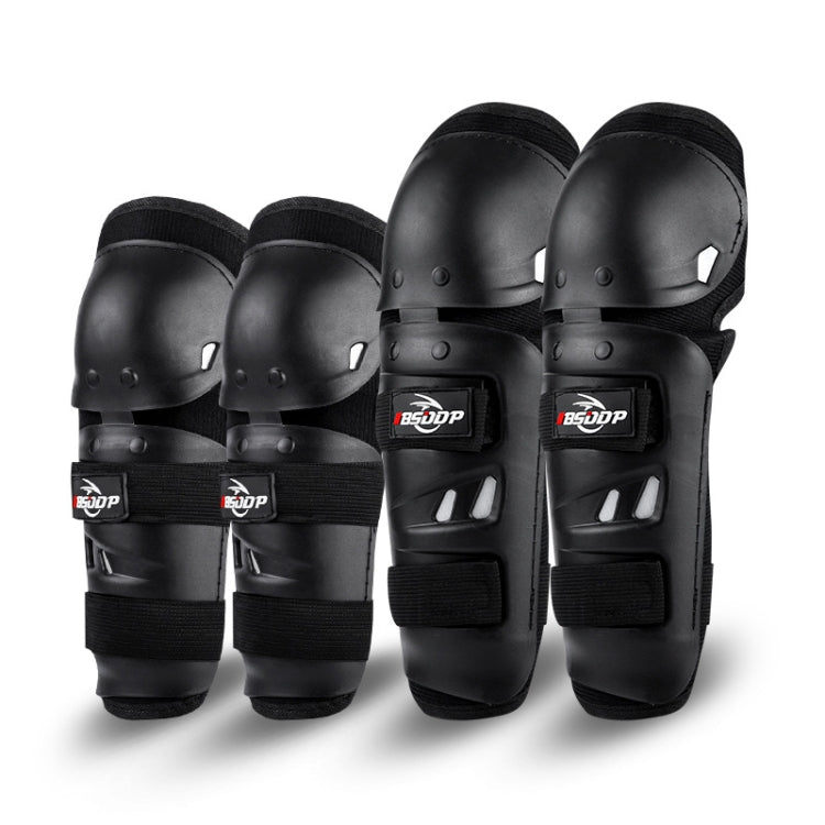 BSDDP BSD1001 Knee Pads And Elbow Pads Anti-Fall Outdoor Riding Safety Protective Gear(Black) - In Car by buy2fix | Online Shopping UK | buy2fix