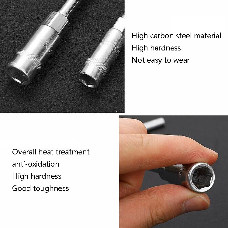 4 PCS T-Wrench Car Assembly Repair Sleeve Wrench Hexagon Lengthening Socket, Specification: 17mm - In Car by buy2fix | Online Shopping UK | buy2fix