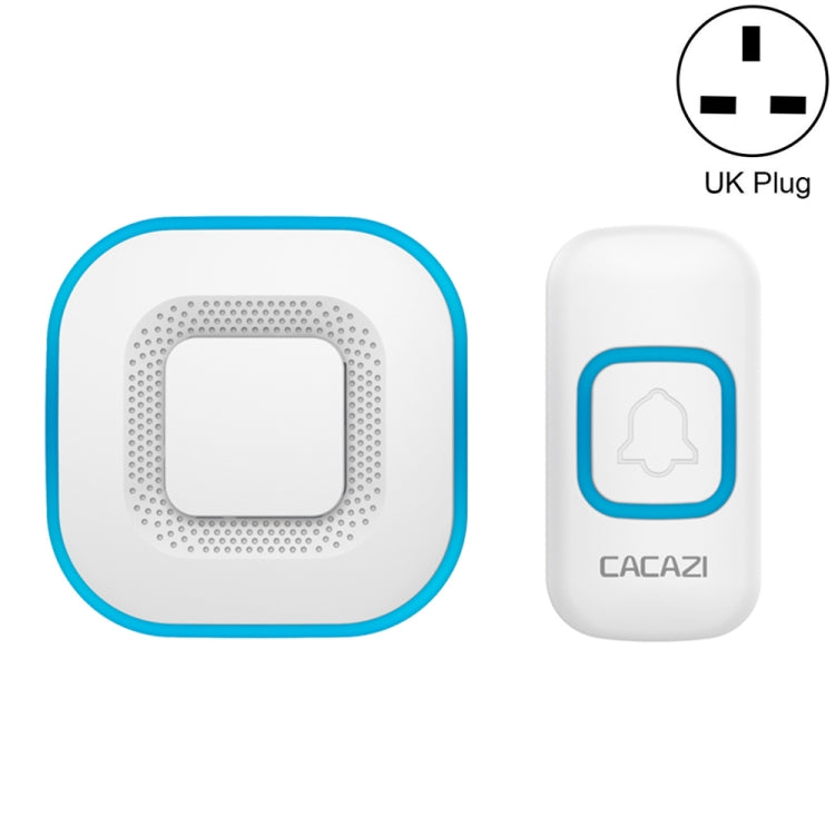 CACAZI V028F Wireless Music Doorbell without Battery, Plug:UK Plug(White) - Wireless Doorbell by CACAZI | Online Shopping UK | buy2fix