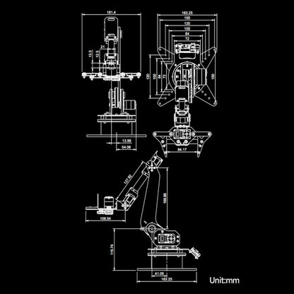 Waveshare High-Torque Serial Bus Servo, Desktop Robotic Arm Kit, Based On ESP32, 5-DOF, Plug:EU Plug - Consumer Electronics by Waveshare | Online Shopping UK | buy2fix