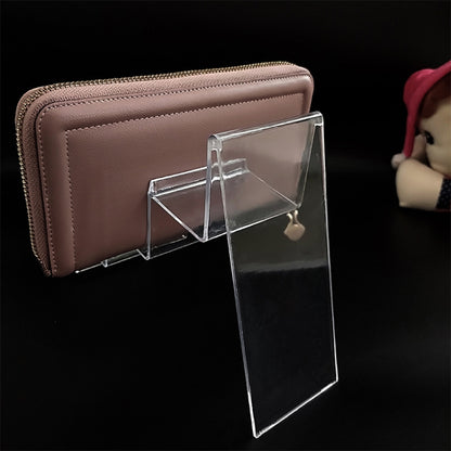 10 PCS Thickened Transparent Wallet Holder Plastic Phone Mask Display Stand Counter Display Stand,Specification: No. 4 3 Layer - Desktop Holder by buy2fix | Online Shopping UK | buy2fix