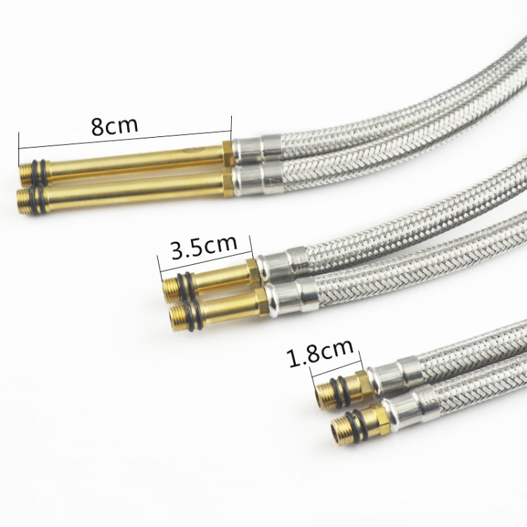 4 PCS Weave Stainless Steel Flexible Plumbing Pipes Cold Hot Mixer Faucet Water Pipe Hoses High Pressure Inlet Pipe, Specification: 50cm 1.8cm Copper Rod - Home & Garden by buy2fix | Online Shopping UK | buy2fix