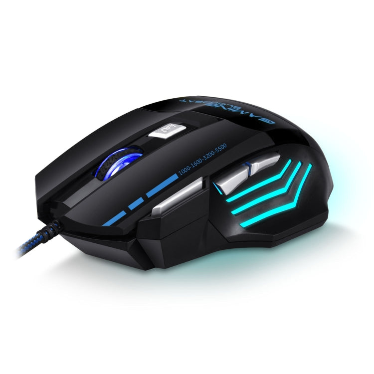 GAMING BLOODBAT GM02 7 Keys USB Wired Optoelectronics Game Mouse Digital Respiratory Lights Mouse - Wired Mice by GAMING BLOODBAT | Online Shopping UK | buy2fix