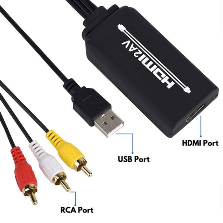 RL-HTAL1 HDMI to AV Converter Specification： Male to Male Confinement + HDMI Converter - Converter by buy2fix | Online Shopping UK | buy2fix