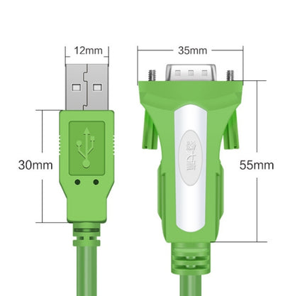 D.Y.TECH USB to RS232 Serial Cable(Green White 1.8M) - RS485 / RS232 Series by D.Y.TECH | Online Shopping UK | buy2fix