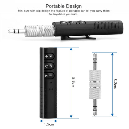 H-139 3.5mm Lavalier Bluetooth Audio Receiver with Metal Adapter(Green) - Apple Accessories by buy2fix | Online Shopping UK | buy2fix