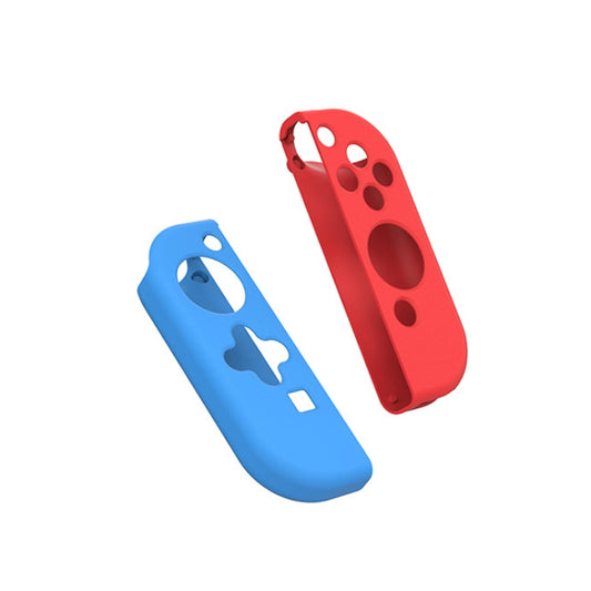 IINE Gamepad Silicone Flat Protective Sleeve Handle Split Silicone Case For Nintendo Switch Joy-Con(Red Blue-L444) - Cases by IINE | Online Shopping UK | buy2fix