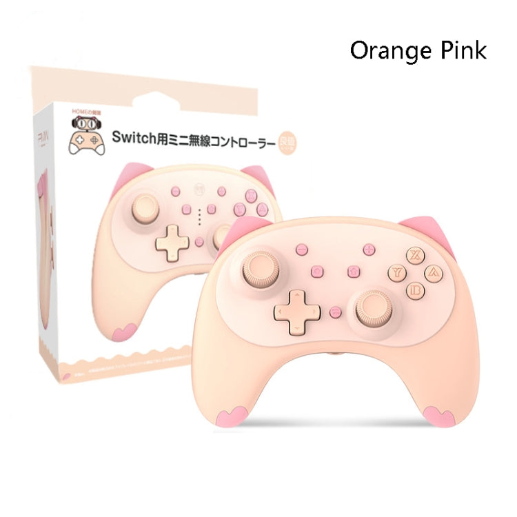 IINE Voice Wake-Up Bluetooth Handle Wireless Cat Shape Handle For Nintendo Switch(Orange Pink) - Gamepads by IINE | Online Shopping UK | buy2fix