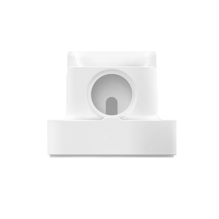 2 In 1 Smart Watch Charging Bracket Desktop Silicone Watch Charging Stand For Apple Watch(White) - Apple Accessories by buy2fix | Online Shopping UK | buy2fix