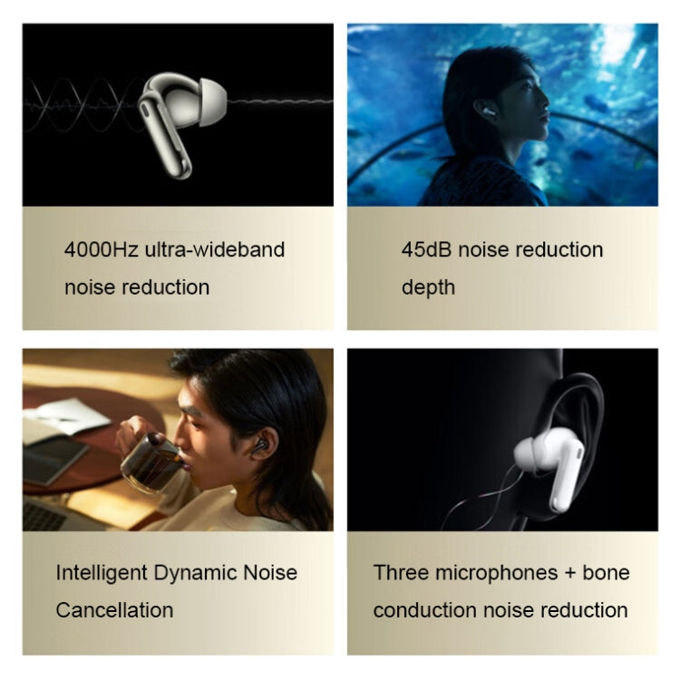 OPPO Enco X2 Wireless In-Ear Active Noise Reduction Gaming Bluetooth Earphones, Style:Wireless Charging (White) - Bluetooth Earphone by OPPO | Online Shopping UK | buy2fix
