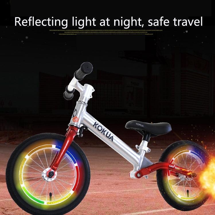 10 PCS Jg-Phc-12 Children Bicycle Scooter Reflective Sticker Night Warning Riding Contour Sticker(Fluorescence Yellow) - Decorative Accessories by buy2fix | Online Shopping UK | buy2fix