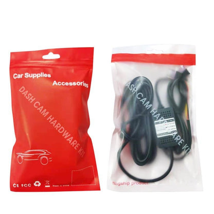 H516 Recording Step-down Line Shrinkage Video Car Charger Line Parking Monitoring Three-Core Power Cord, Model: Without Fuse(Mini Right Elbow) - In Car by buy2fix | Online Shopping UK | buy2fix