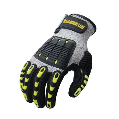 ROTOSAFETY RZT-HFZ20 Shock-Proof Anti-Smashing Anti-Cutting Anti-Collision Gloves TPR Mechanical Maintenance Fire Rescue Miners Mining Anti-Stab Gloves, Size: L - Workplace Safety Supplies by buy2fix | Online Shopping UK | buy2fix