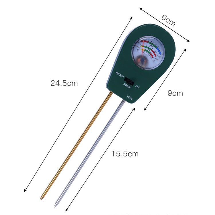 LY101 Flower And Grass Soil Detector PH Cantoneal Alkalin Testor(Green) - Consumer Electronics by buy2fix | Online Shopping UK | buy2fix