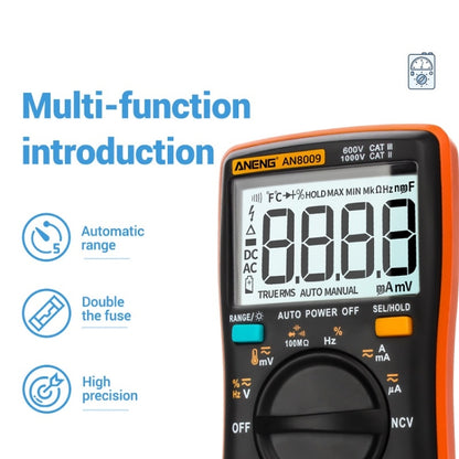 ANENG AN8009 NVC Digital Display Multimeter, Specification: Standard(Blue) - Current & Voltage Tester by ANENG | Online Shopping UK | buy2fix