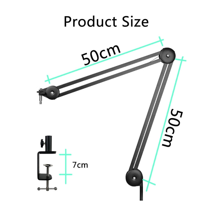 Microphone Desktop Cantilever Stent 360 Degree Rotating Bracket(GAZ-40 W) - Consumer Electronics by buy2fix | Online Shopping UK | buy2fix