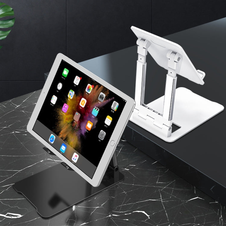 Desktop Foldable Liftable Anti-Skid Mobile Phone And Tablet Stand(White) - Desktop Holder by buy2fix | Online Shopping UK | buy2fix