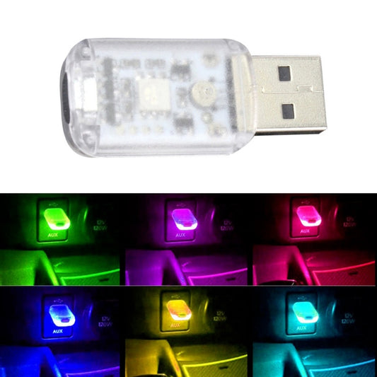 3 PCS USB Car Internal Atmosphere Light(K6 Sound Control Single Lamp) - In Car by buy2fix | Online Shopping UK | buy2fix