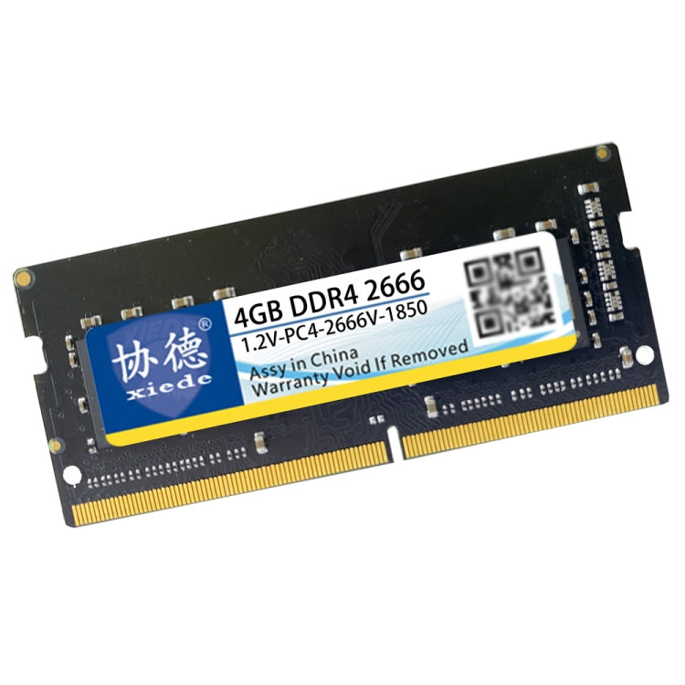 XIEDE X063 DDR4 NB 2666 Full Compatibility Notebook RAMs, Memory Capacity: 4GB - RAMs by XIEDE | Online Shopping UK | buy2fix