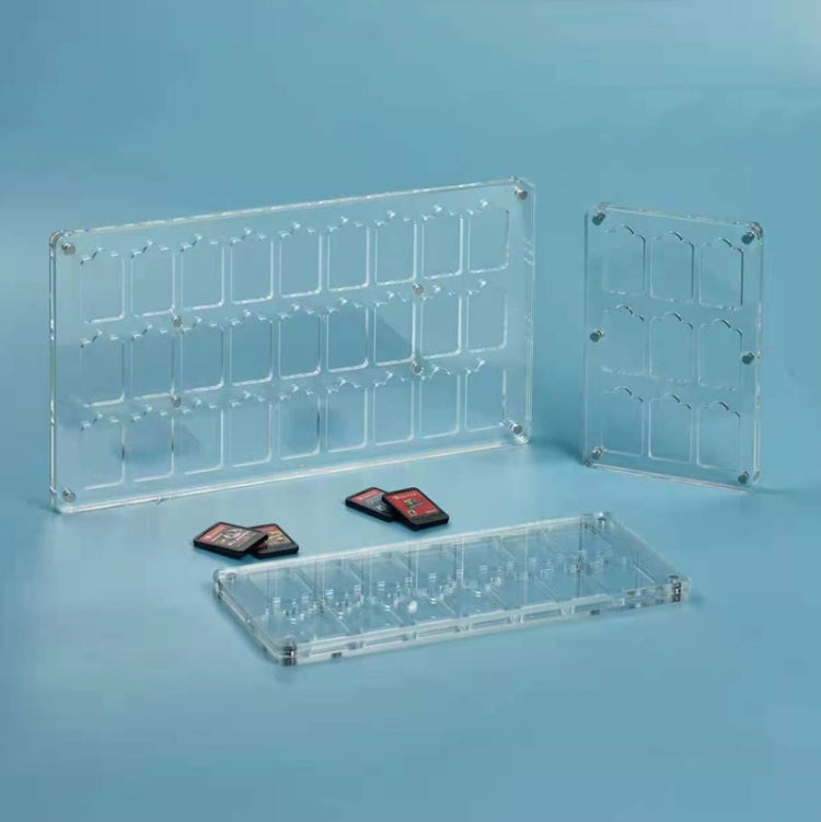 27 Grid Transparent Crystal Magnetic Game Card Storage Box For Switch - Cases by buy2fix | Online Shopping UK | buy2fix