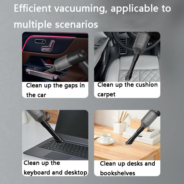 FL-8803 Portable Handheld Car Vacuum Cleaner, Style: 3.7V Wireless Charging (Black) - In Car by buy2fix | Online Shopping UK | buy2fix
