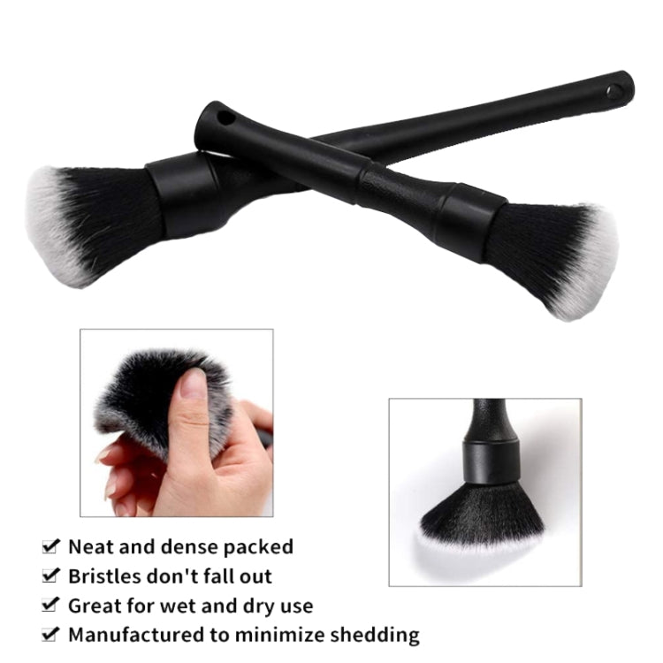 Car Air Conditioner Outlet Brush Interior Cleaning Soft Brush, Specification: Small+Large(Black) - In Car by buy2fix | Online Shopping UK | buy2fix