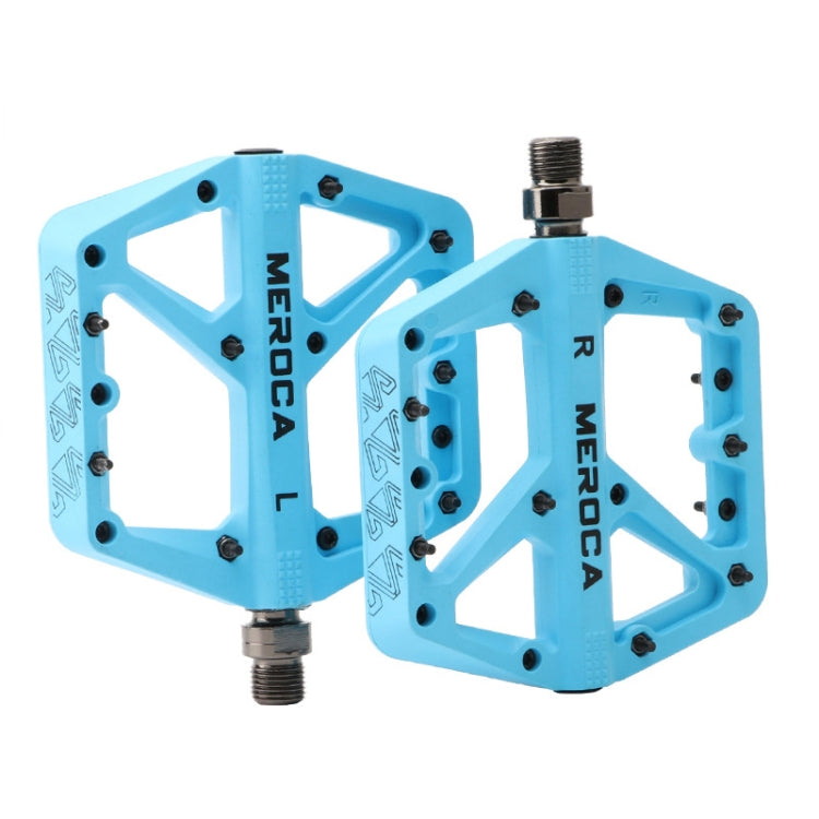 MEROCA Mountain Bike Nylon Pedal(Sky Blue) - Pedals by MEROCA | Online Shopping UK | buy2fix