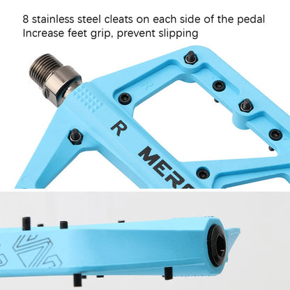 MEROCA Mountain Bike Nylon Pedal(Sky Blue) - Pedals by MEROCA | Online Shopping UK | buy2fix