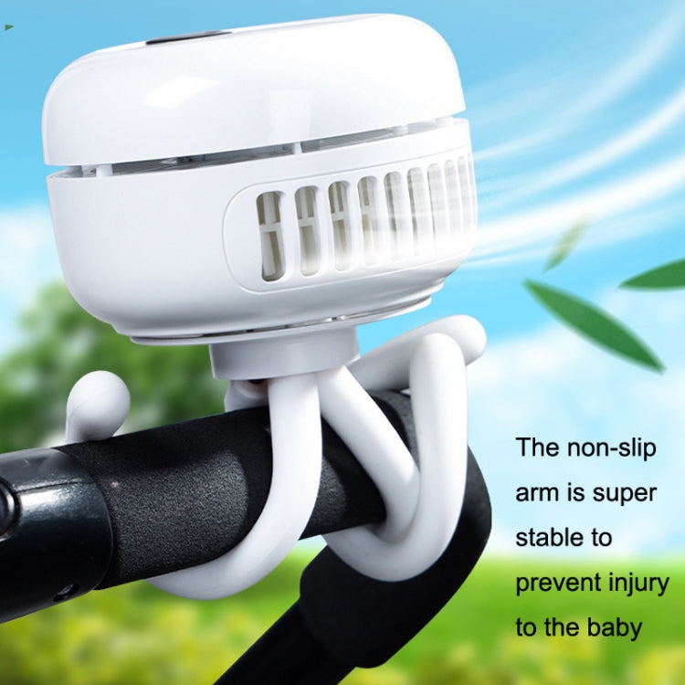Portable Baby Octopus Desktop Fan(Moonlight White) - Consumer Electronics by buy2fix | Online Shopping UK | buy2fix