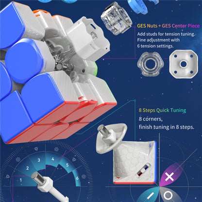 GAN12 Competition Practice Third-Order Magnetic Magic Cube Puzzle Toy, Style: Fog Version - Magic Cubes by buy2fix | Online Shopping UK | buy2fix