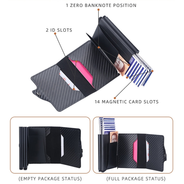 Baellerry K9172 RFID Double Aluminum Box Card Holder Automatic Pop-up Card Holder(Black) - Home & Garden by Baellerry | Online Shopping UK | buy2fix
