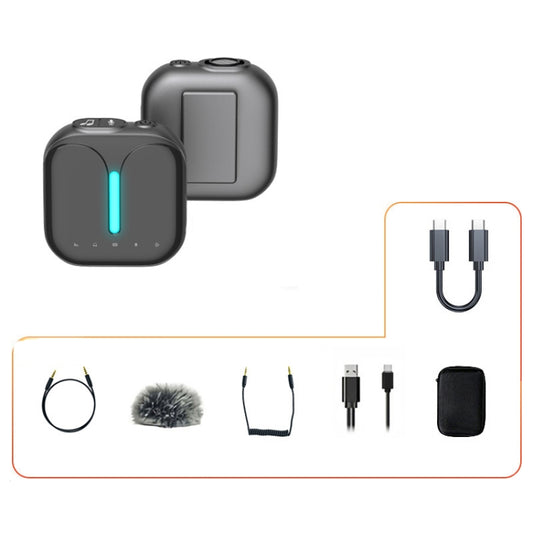 Outdoor Professional Noise-cancelling Wireless Lavalier Microphone Type-C - Consumer Electronics by elebest | Online Shopping UK | buy2fix