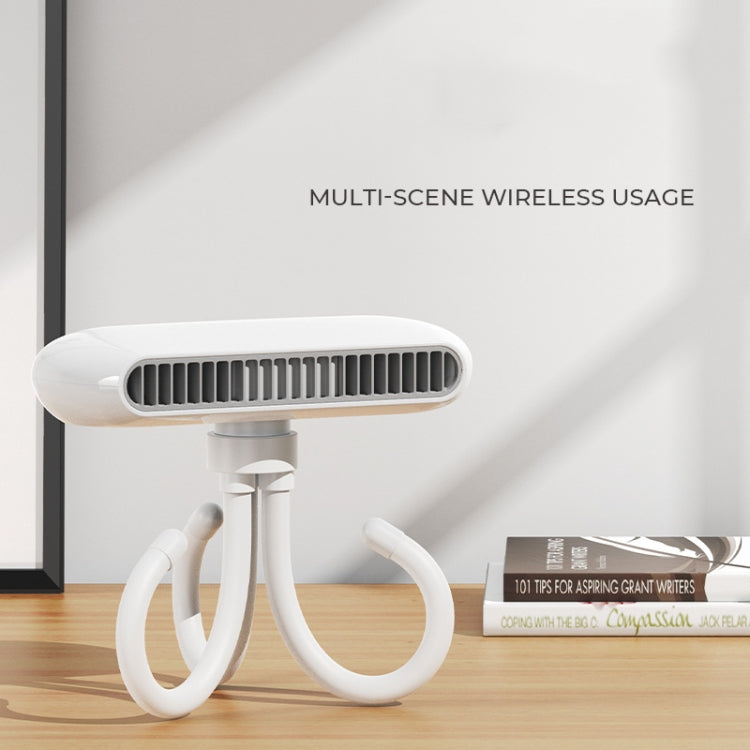 Handheld Mini USB Charging Desktop Portable Stroller Octopus Fan(White) - Consumer Electronics by buy2fix | Online Shopping UK | buy2fix