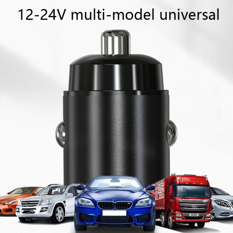 Car Fast Charge One Drag Two Cigarette Conversion Plugs, Model: PD+QC(Black) - In Car by buy2fix | Online Shopping UK | buy2fix