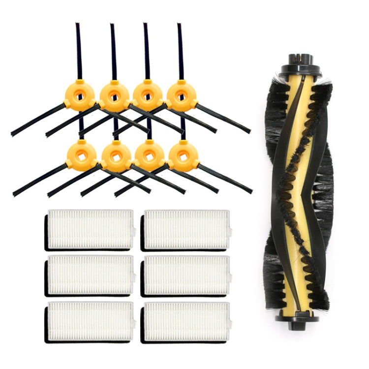4 Pairs Side Brushes+6 Sets Hypa+Roller Brush Accessories For Yeedi K600 K700 And Ecovacs DEEBOT N79 N79S - Consumer Electronics by buy2fix | Online Shopping UK | buy2fix