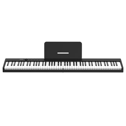 88-Key Portable Smart Folding Electric Piano, EU Plug(PJ88C Black) - Keyboard Instruments by buy2fix | Online Shopping UK | buy2fix