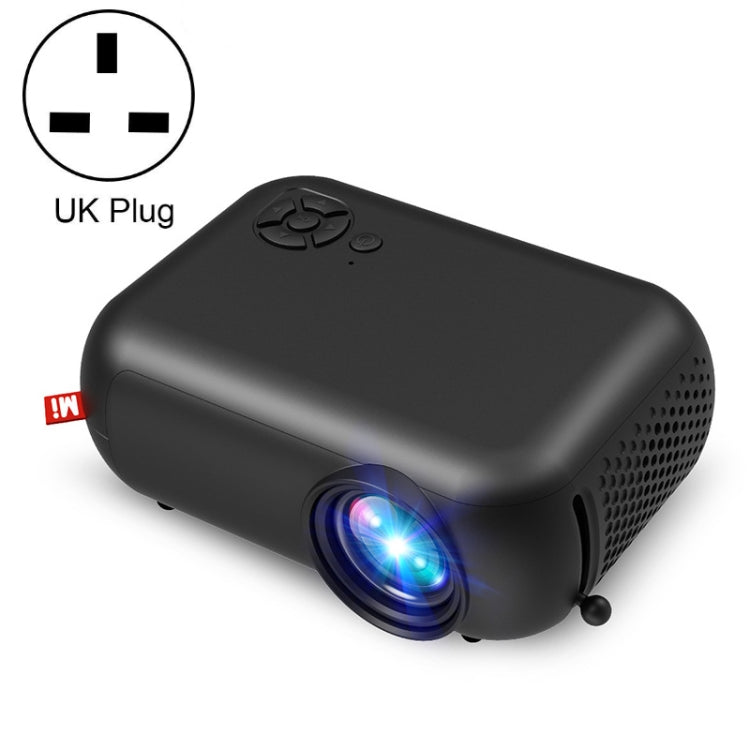 A10 480x360 Pixel Projector Support 1080P Projector ,Style: Same-screen Black(UK Plug) - Consumer Electronics by buy2fix | Online Shopping UK | buy2fix