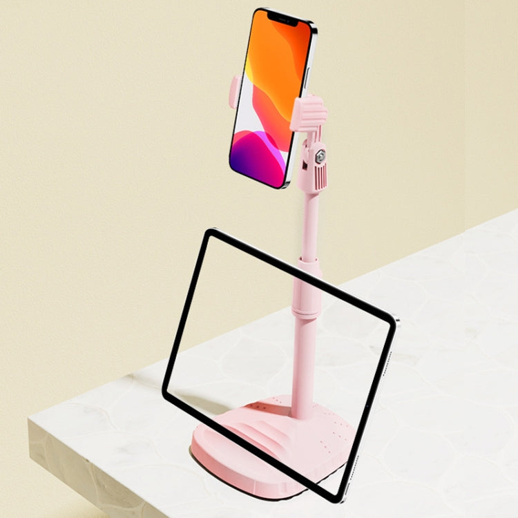 Desktop Live Mobile Phone Telescopic Folding Bracket(Cherry Blossom Pink) - Consumer Electronics by buy2fix | Online Shopping UK | buy2fix