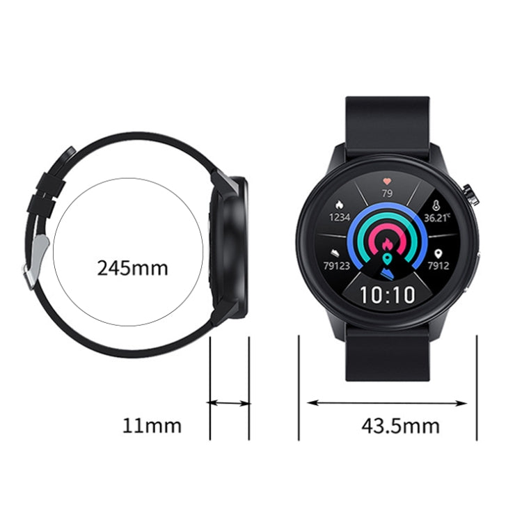 LOANIY E80 1.3 Inch Heart Rate Detection Smart Watch, Color: Black Steel - Smart Watches by LOANIY | Online Shopping UK | buy2fix