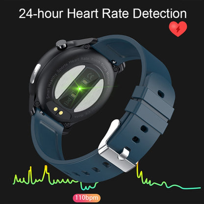 LOANIY E80 1.3 Inch Heart Rate Detection Smart Watch, Color: Black Steel - Smart Watches by LOANIY | Online Shopping UK | buy2fix