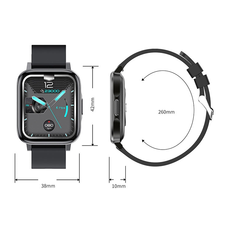 LOANIY F60 1.7 Inch Body Temperature Detection Smart Watch(Grey) - Smart Wear by LOANIY | Online Shopping UK | buy2fix