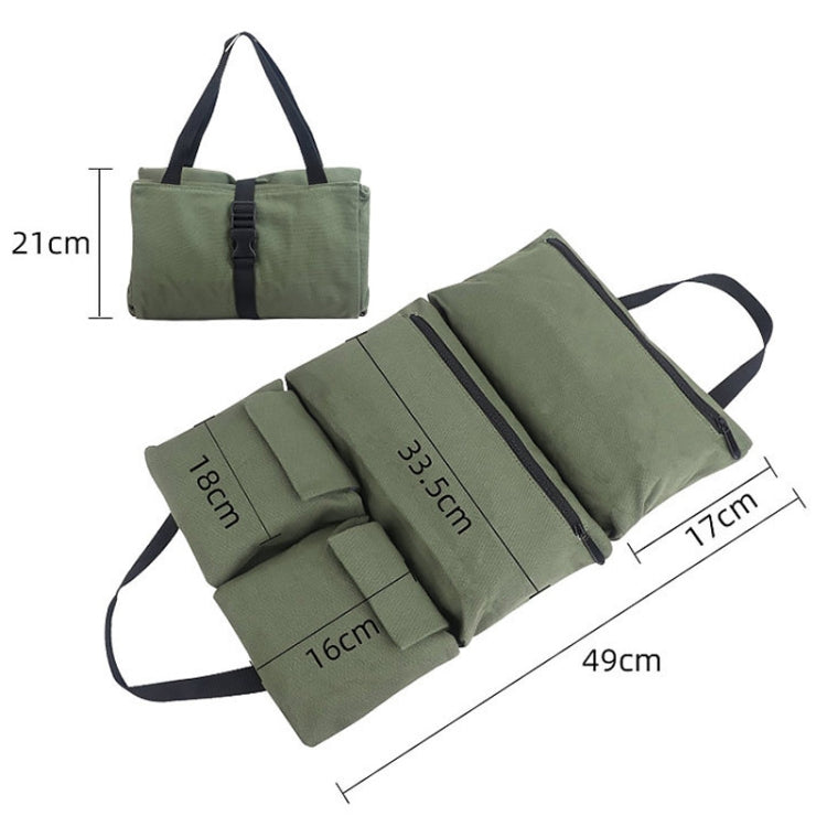 CL189 Car Canvas Tools Bag Portable Electric Worker Hardware Tool Kit(Khaki) - Storage Bags & Boxes by buy2fix | Online Shopping UK | buy2fix