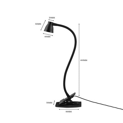 668A001 USB 360 Degree Bend Hose Desk Lamp, Spec: Black Two-speed Dimming -  by buy2fix | Online Shopping UK | buy2fix